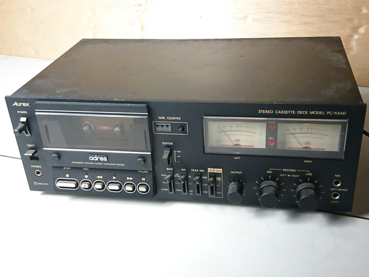 Aurex カセットデッキ オーレックス メルカリ PC-X60AD your