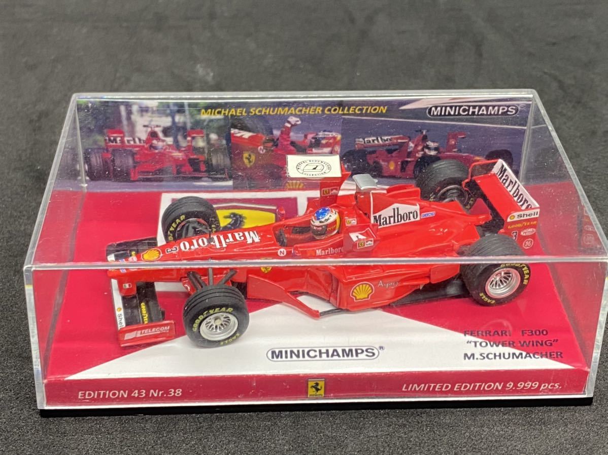 カスタム台紙】1/43フェラーリF300 タワーウィング シューマッハ