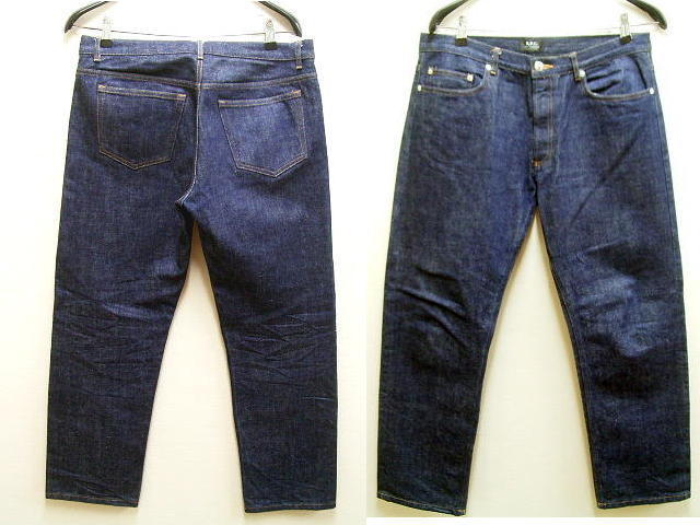 即決 [W34]濃紺 A.P.C. NEW STANDARD セルビッチ 赤耳 デニム ニュー 