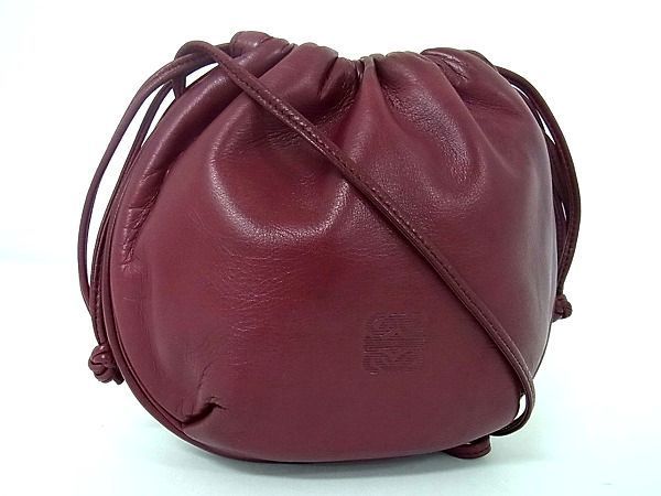 日用品の卸・仕入れ 1円 □美品□ LOEWE ロエベ アナグラム ナッパ