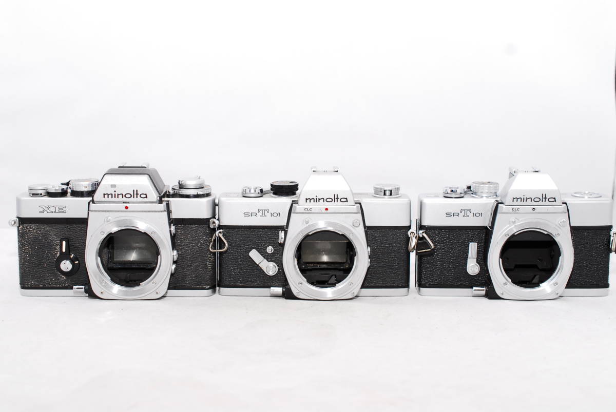 ◇ジャンク MINOLTA ミノルタ SRT101 XE 3点セット ,◇ジャンクMINOLTA