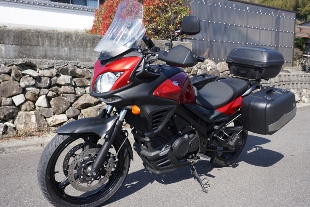 Vストローム650 フルパニア ETC LED タイヤ9分山_9