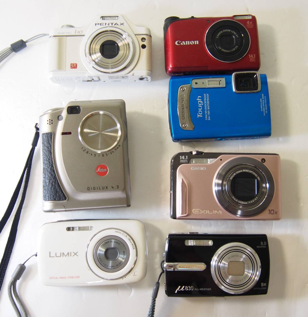 セールクーポン コンパクトデジタルカメラ 色々7台 中古難有ジャンク品