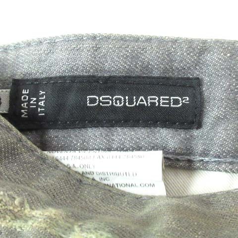 ディースクエアード DSQUARED2 デニムパンツ ジーンズ ペイント加工 ダメージ加工 ボタンフライ グレー 44 ボトムス ☆AA★ ※H DSQUARED2 デニムパンツ ディースクエアード サイズ:46 インディゴ DSQUARED2（ディースクエアード）