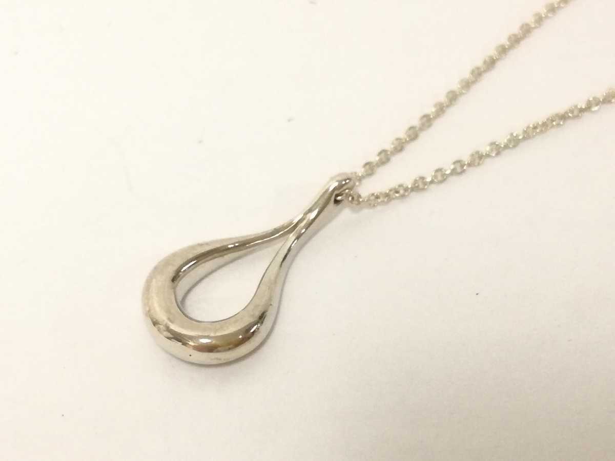 【超激得，品質保証】 ティファニー TIFFANY&Co. ネックレス オープンティアドロップ シルバー ペンダント(ティアドロップ)｜売買されたオークション情報、yahooの商品情報をアーカイブ公開 - オークファン ネックレス