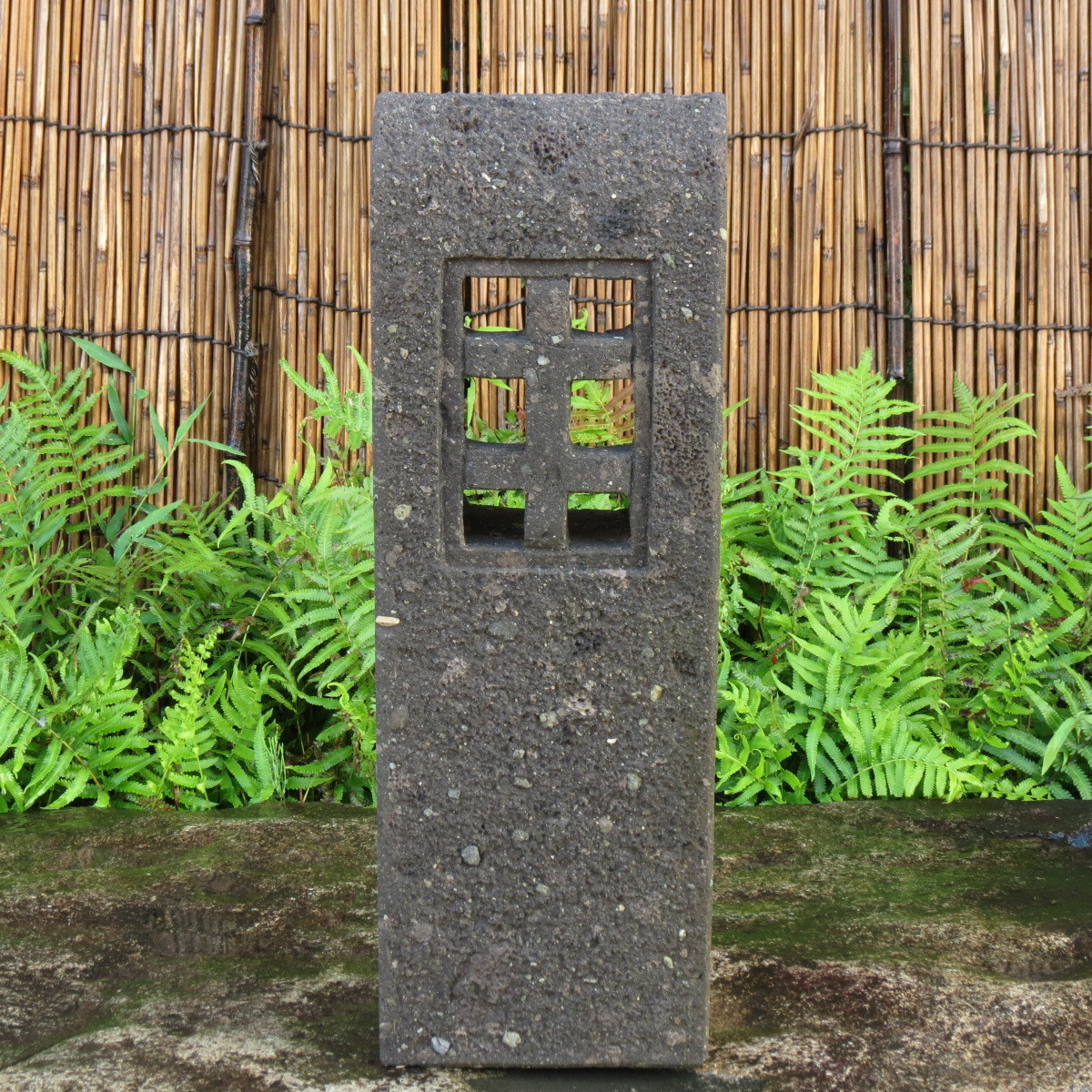 道しるべ 高さ60.7㎝ 石灯篭 九州産天然石 石灯篭 道しるべ 九州産天然石