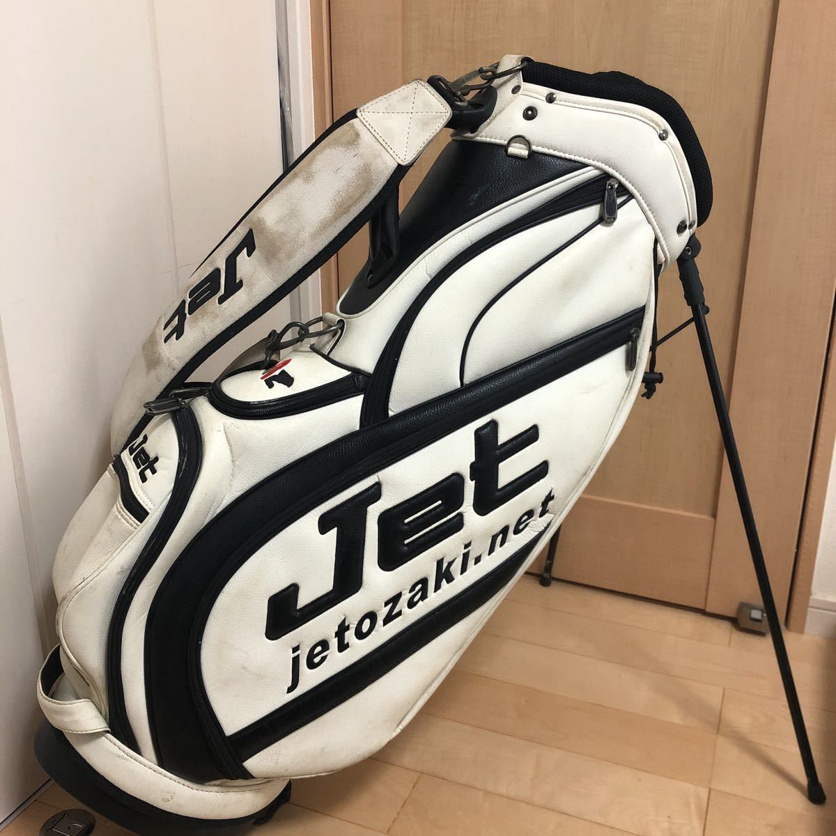 尾崎建夫プロ JET OZAKI N 支給モデルキャディバッグゴルフクラブ JET 
