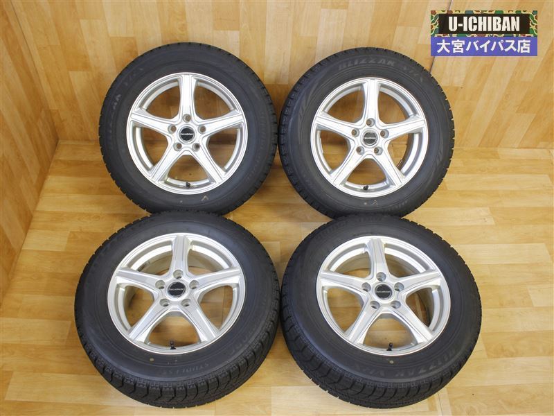 エスティマ などに 6.5-16+46 5/114 & BS VRX 215/60-16 1台分 