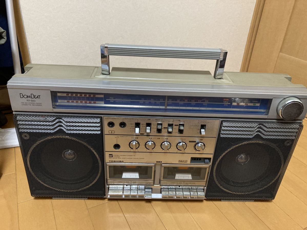 BomBeat RT-S83 ラジカセ RT-S83 TOSHIBA BomBeat ラジカセ 東芝