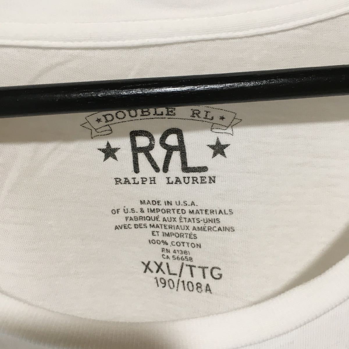 Double RL LOGO T-Shirt- RRL ronherman 別注ロゴ Tシャツ ラルフ 