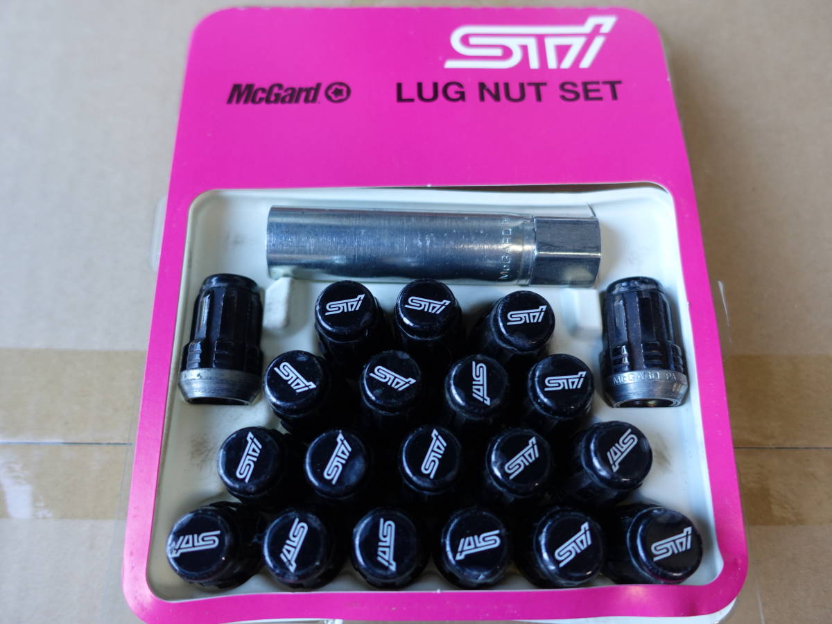 STI ラグナットセット ST28170ST020 ブラック STI ブラック ラグナットセット ST28170ST020 ホイールナット | WRX