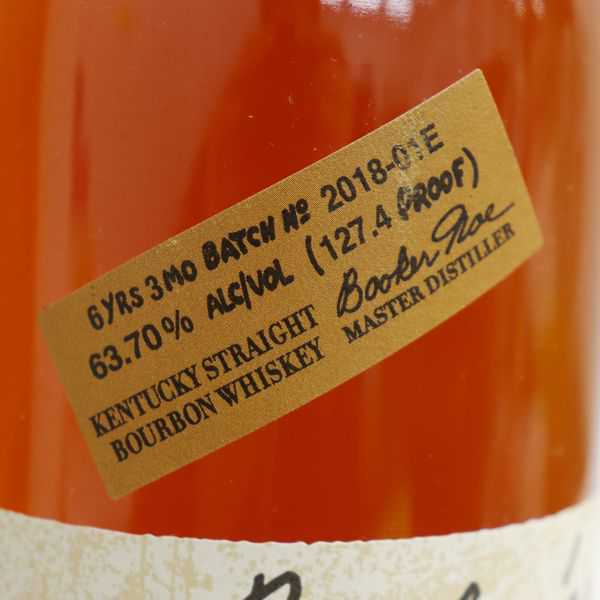 750ml ブッカーズ ☆BOOKER'S（ブッカーズ） させ酒店 &frasl; ☆バーボン☆古酒 ★BOOKER'S（ブッカーズ） 6年3ヶ月 63.70% 2018 750ml N20G310013