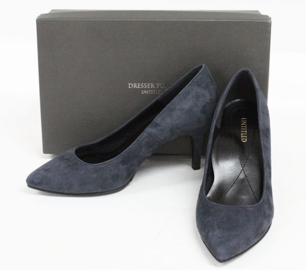 正規品，大得価 UNTITLED ドレッサーパンプス 35 23.5cm 153-08221 MOF5581 アンタイトル 羊革 7.5cmヒール パンプス ディープネイビー(女性用)｜売買されたオークション情報、yahooの商品情報をアーカイブ公開 - オーク 女性用