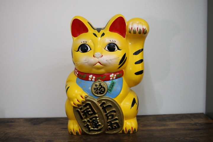 招き猫 昭和レトロ - 激レア 希少品 特大」住まい、インテリアの落札
