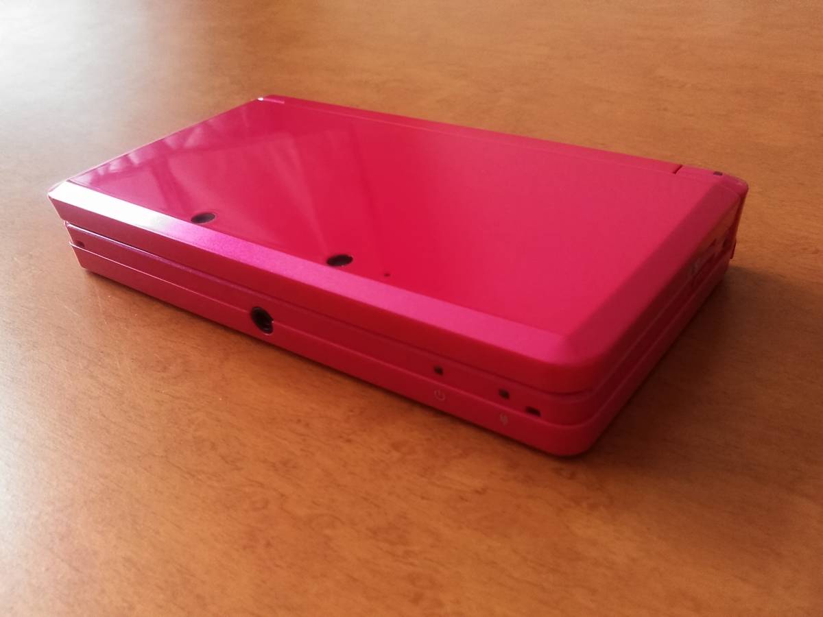 3ds 本体 ピンク 人気色 送料無料 きれい目 3DS グロスピンク 中古 完動品 Ver11.6.0-35J レア＆人気色