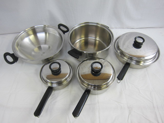 アムウェイ 200905E Amway Queen 5個セット 両手鍋 片手鍋 フライパン