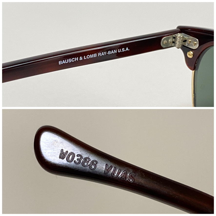 ケース付☆B&L RAY-BANボシュロムレイバン CLUBMASTERクラブマスター