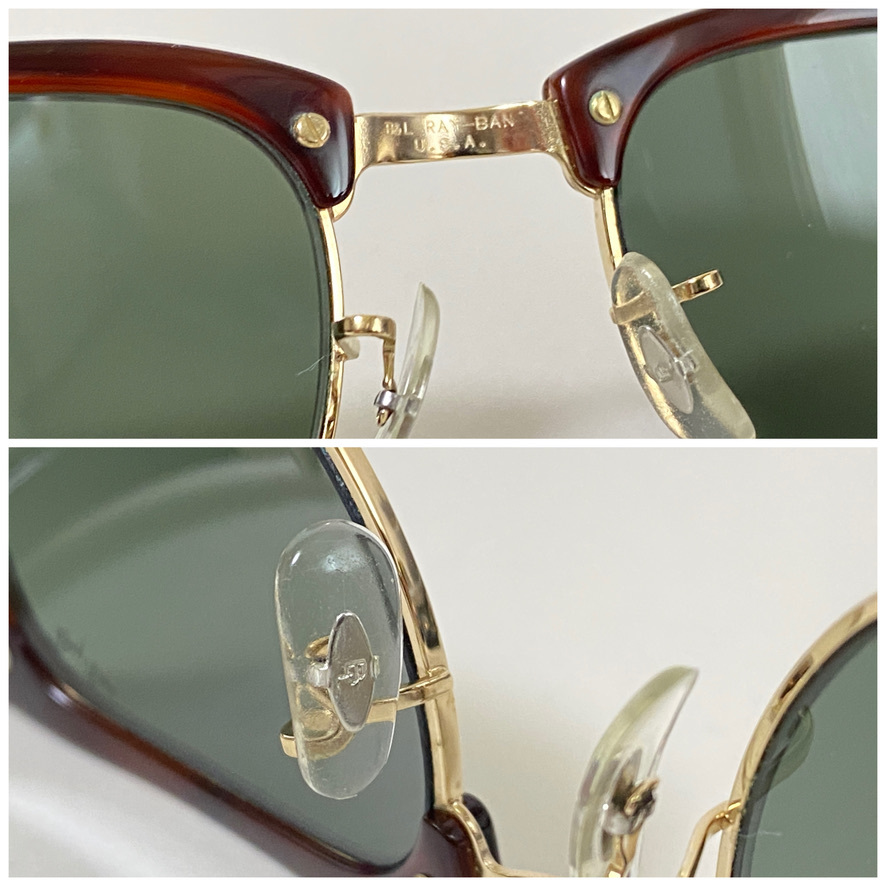 ケース付☆B&L RAY-BANボシュロムレイバン CLUBMASTERクラブマスター