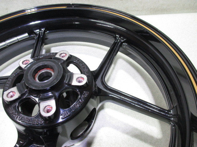 0☆NINJA400用フロントホイール910 純正.めくれ無し.17