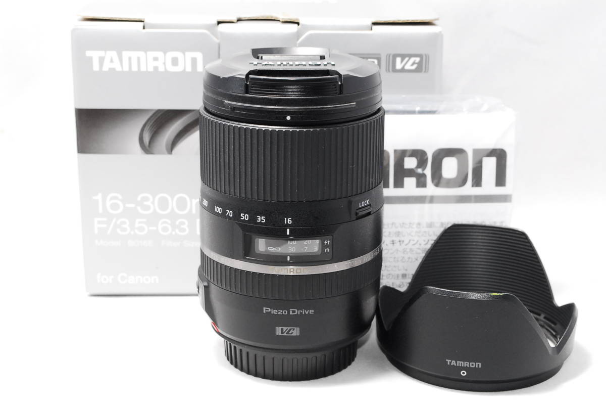 動作確認済み TAMRON 16-300mm F3.5-6.3 B016 Piezo Drive レンズ