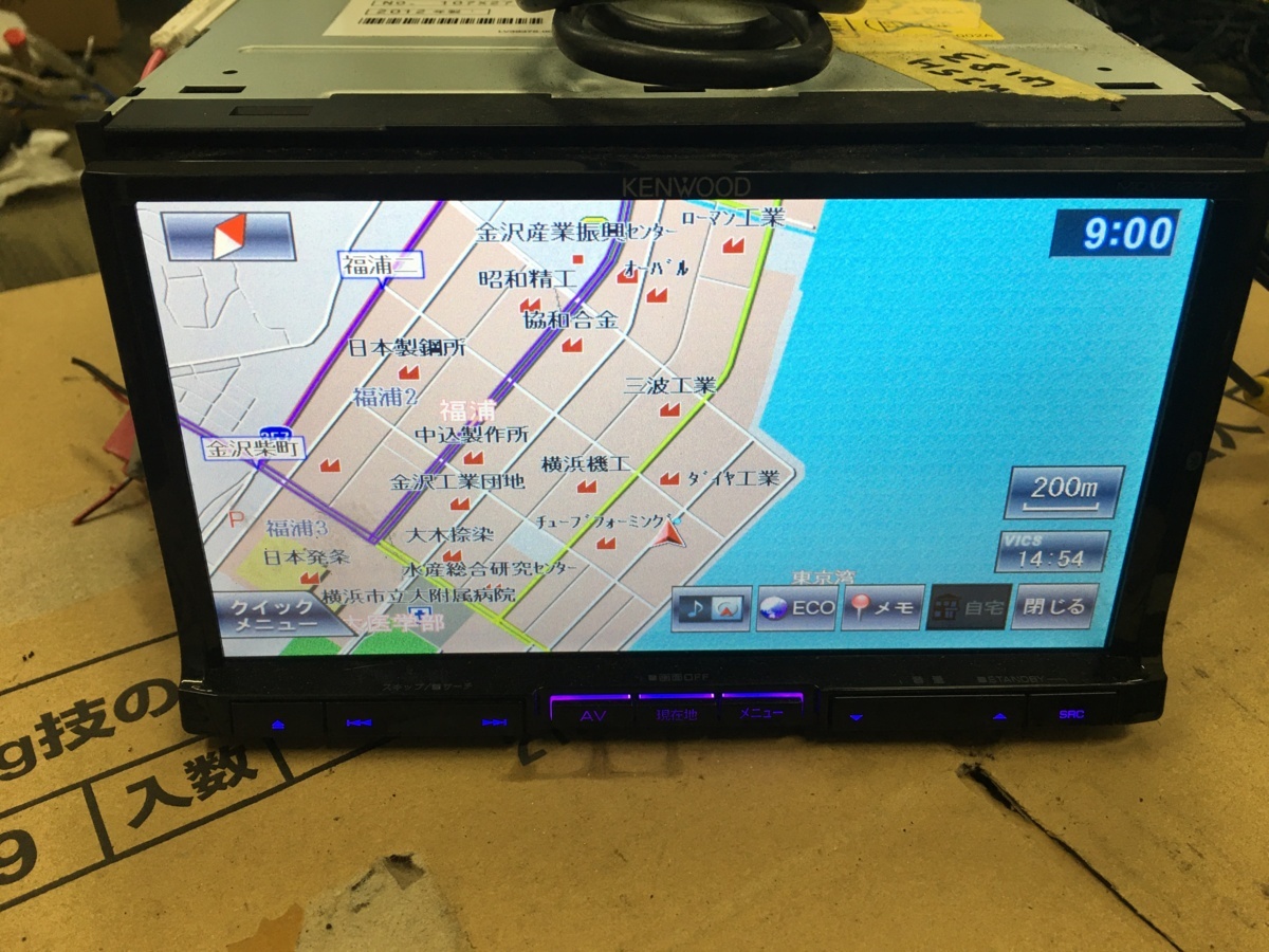 KENWOOD MDV-727DT ナビ 91 動作良好 Bluetooth KENWOOD MDV-727DTカーナビ