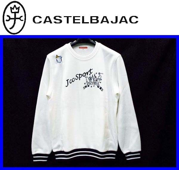 秋冬☆48(L)☆31900〓CASTELBAJACカステルバジャック〓刺繍トレーナー