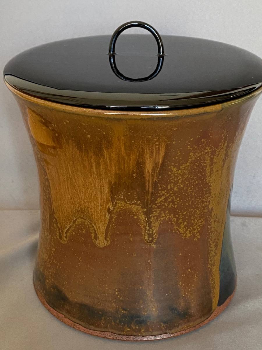 高取焼 水指 「高取 八山」作 N o9 高取焼宗家 十三代 高取八山 栄作造