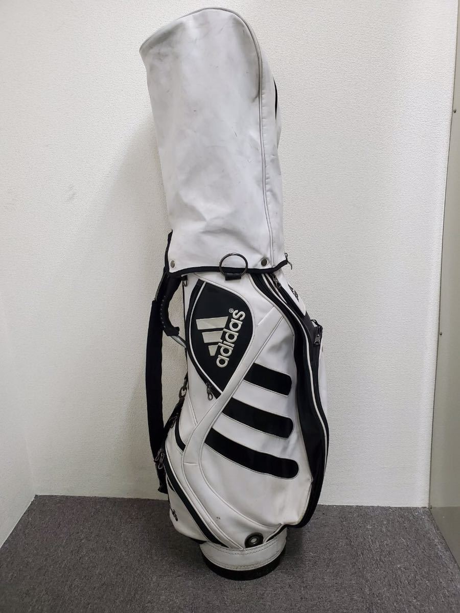 人気セール，得価 キャディバッグ adidas アディダス ゴルフバッグ ホワイト&times;ブラック スポーツ用品 golf ゴルフ(adidas)｜売買されたオークション情報、yahooの商品情報をアーカイブ公開 - オークファン キャディバッグ