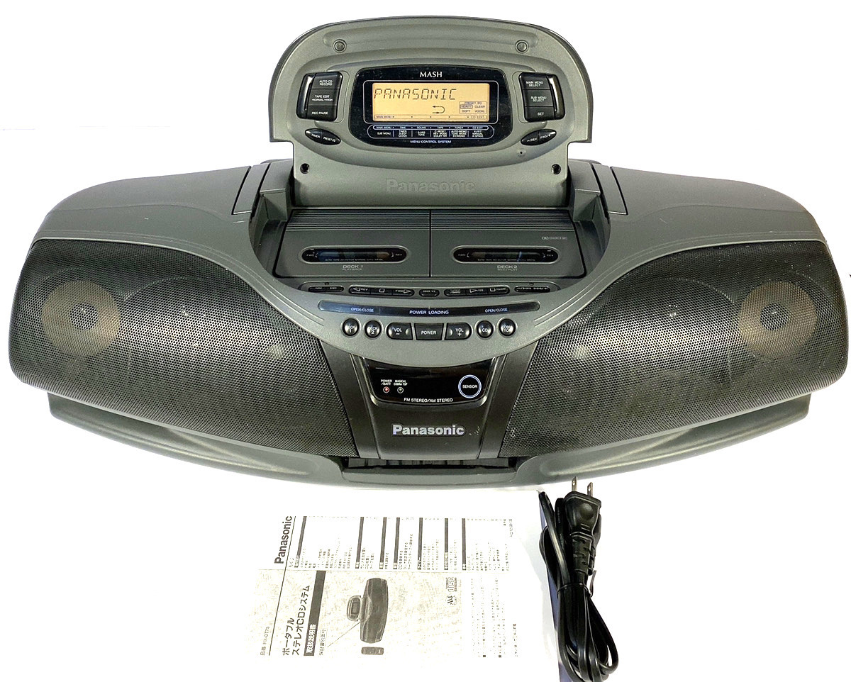 希少☆動作美品】銘機! Panasonic RX-DT75 ラジカセ コブラトップ