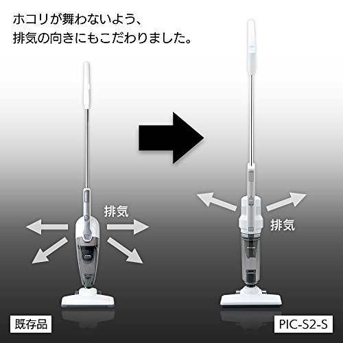  シルバー 24.5×12.5×114cm 掃除機 アイリスオーヤマ 軽量スティッククリーナー 2WAY サイクロン式 すきまノ_5