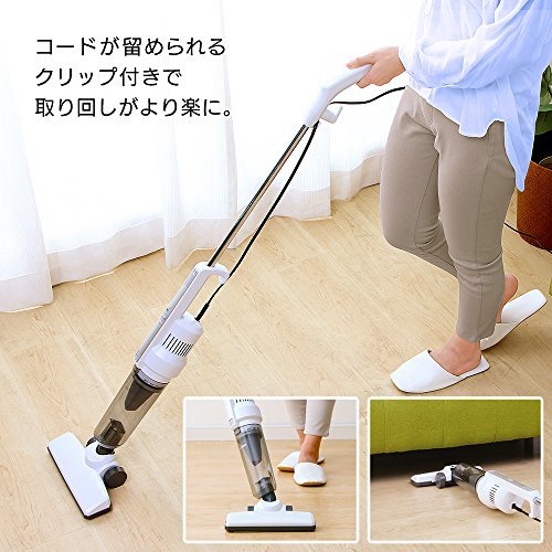  シルバー 24.5×12.5×114cm 掃除機 アイリスオーヤマ 軽量スティッククリーナー 2WAY サイクロン式 すきまノ_8