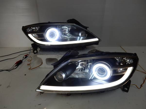 前期 RX8 COBイカリング LEDライン ヘッドライト 前期 RX-8 イカリング