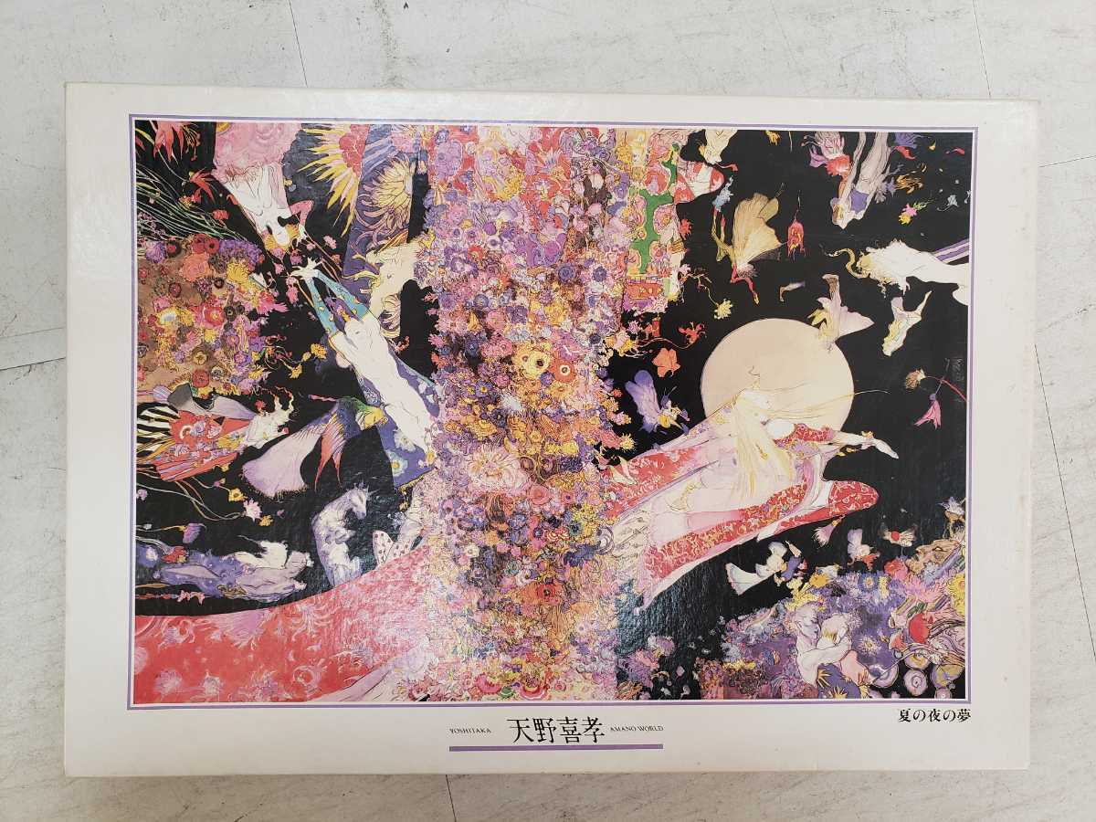 ジグソーパズル 天野喜孝 天野喜孝図 額装 夜想曲 1000ピース レア 