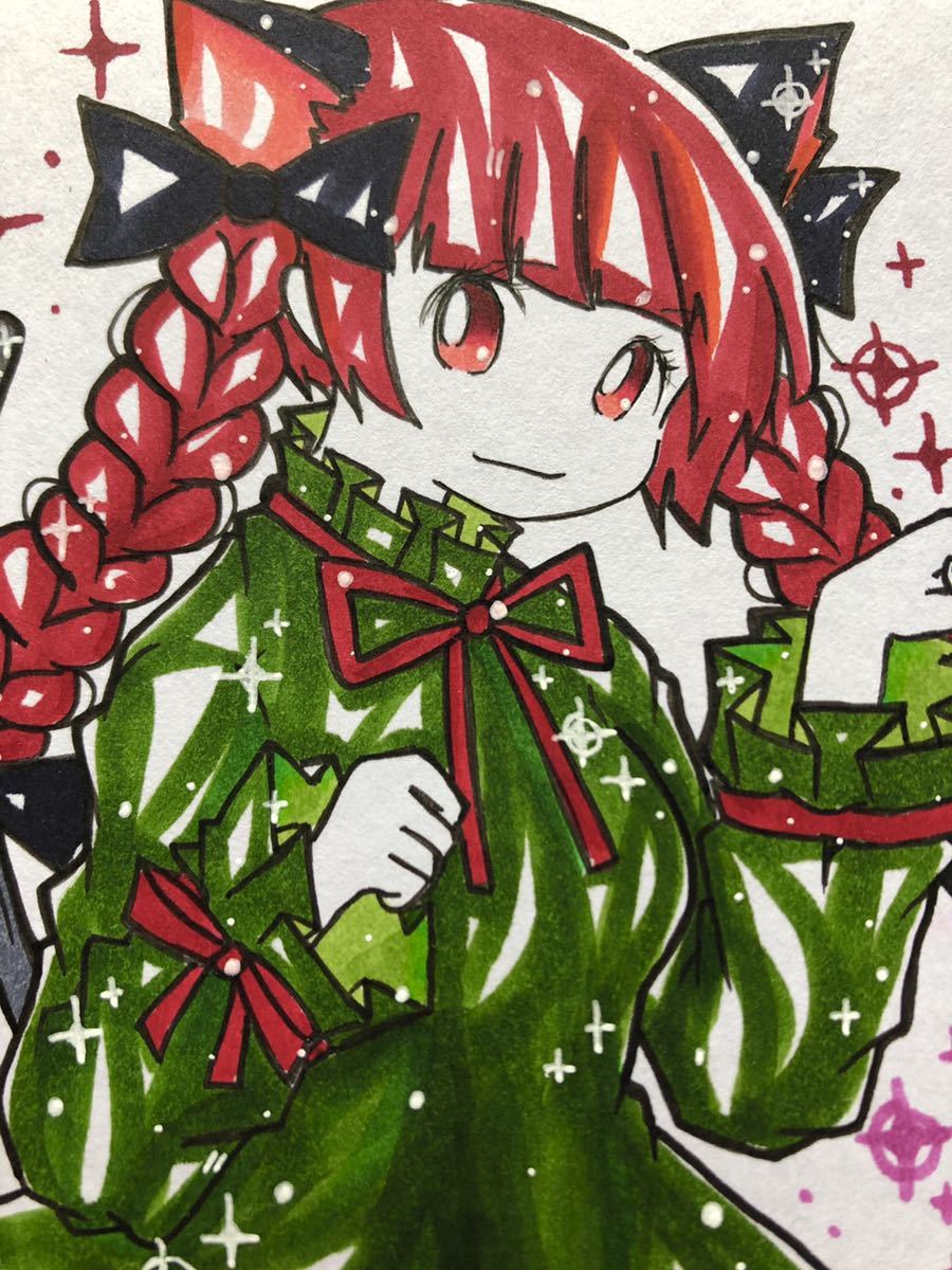 手描きイラスト ミニ色紙 東方project 火焔猫燐 手描きイラスト 売買されたオークション情報 Yahooの商品情報をアーカイブ公開 オークファン Aucfan Com