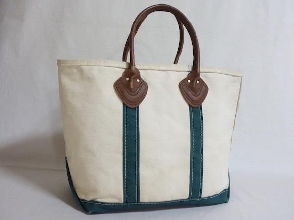 80's L.L.Bean BOAT AND TOTE レザーハンドル ジップトップ