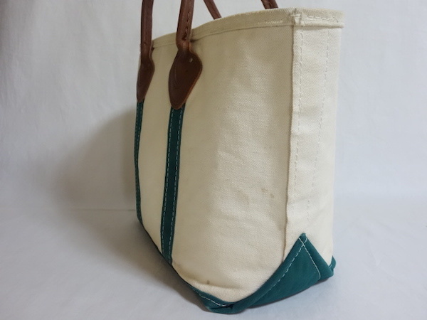 80's L.L.Bean BOAT AND TOTE レザーハンドル ジップトップ
