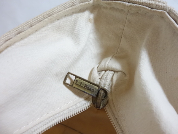80's L.L.Bean BOAT AND TOTE レザーハンドル ジップトップ