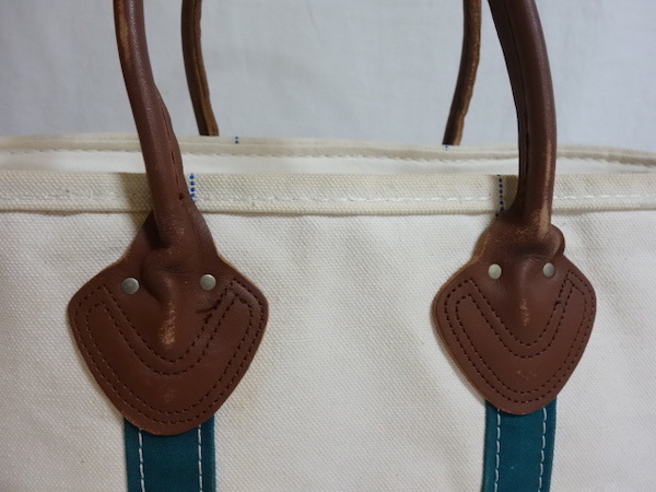 80's L.L.Bean BOAT AND TOTE レザーハンドル ジップトップ