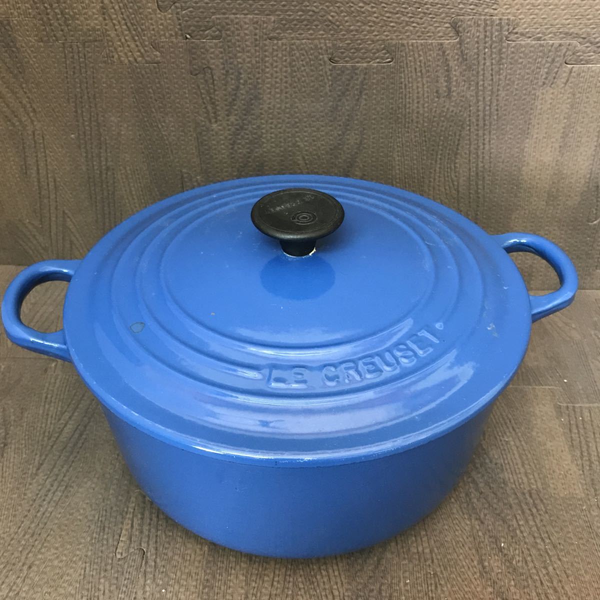ル・クルーゼ ホーロー鍋 LE CREUSET ブルー 青 フランス ココット 