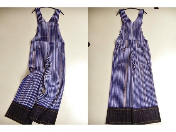 PLEATS PLEASE デニムプリントサロペット PLEATS PLEASE デニムプリントサロペット 転写 オールインワン - メルカリ