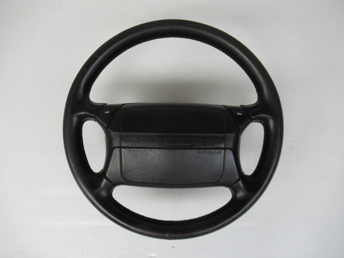 ポルシェ911 964純正ステアリング黒革レザーハンドルporsche steering