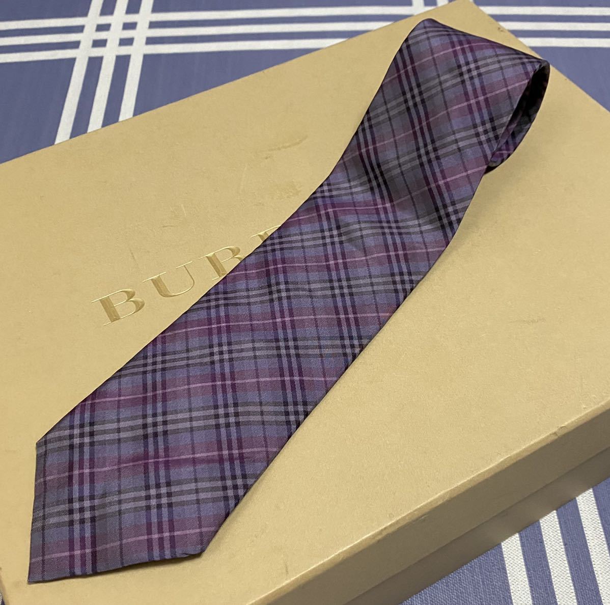 正規品，本物保証 美 品 BURBERRY BLACK LABEL バーバリー ブラックレーベル ネクタイ 日本製(その他)｜売買されたオークション情報、yahooの商品情報をアーカイブ公開 - オークファン 男性用