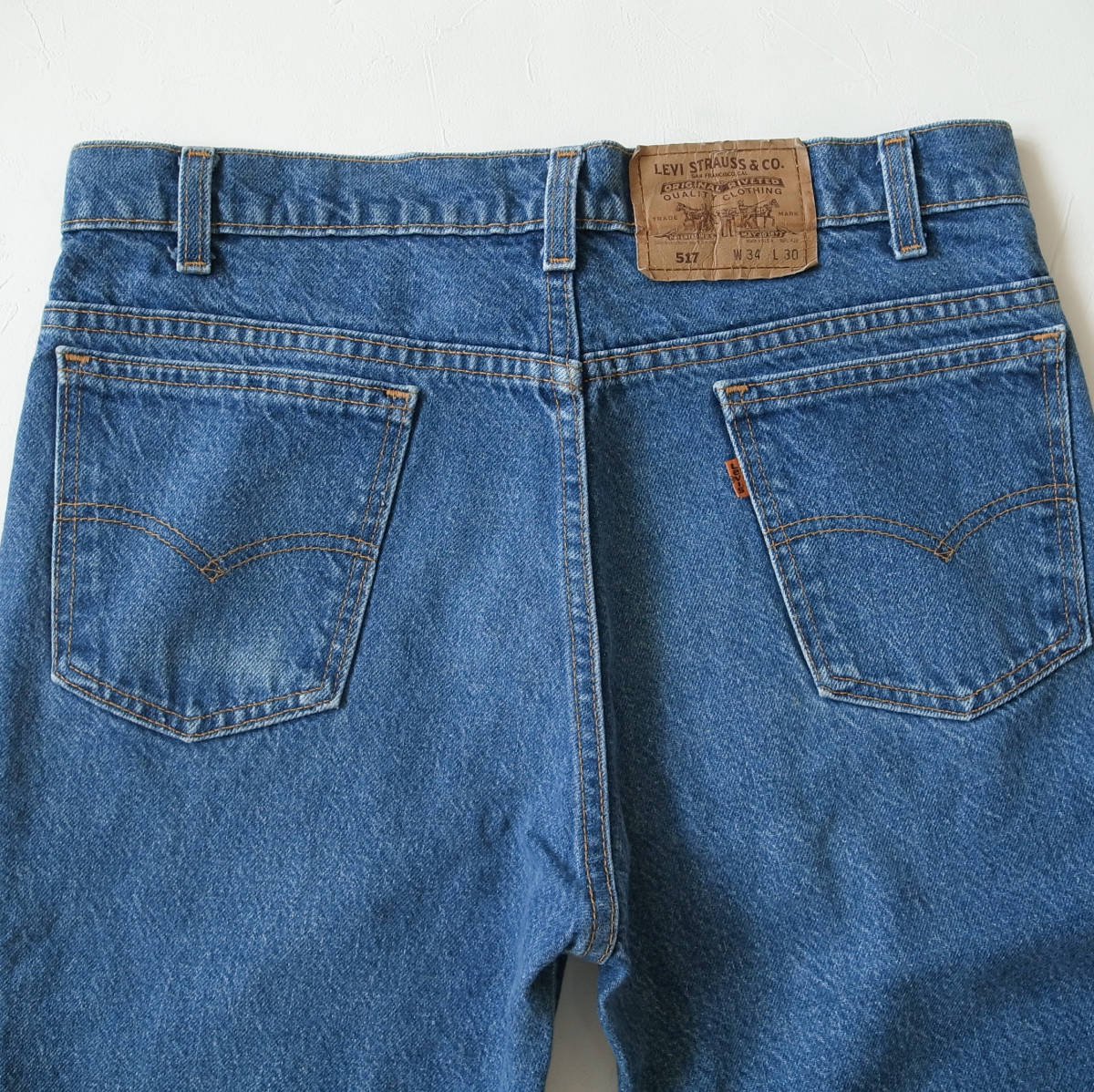 USA製 リーバイス517オレンジタブ W34 ブーツカット フレア デニム⁠ w34）USA製Levi's（リーバイス）517/オレンジタブ/90's/ジーンズ