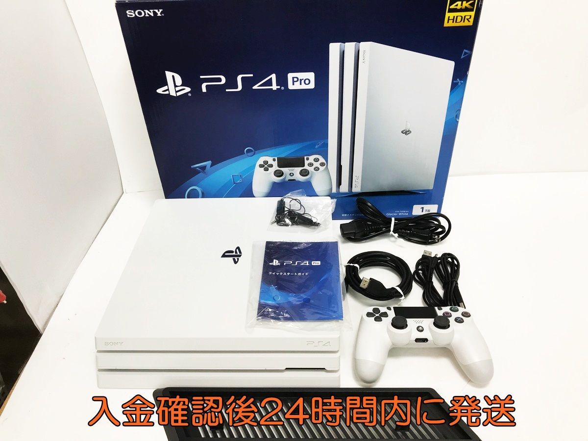 1円】PS4 本体 PlayStation 4 Pro グレイシャー・ホワイト 1TB (CUH 