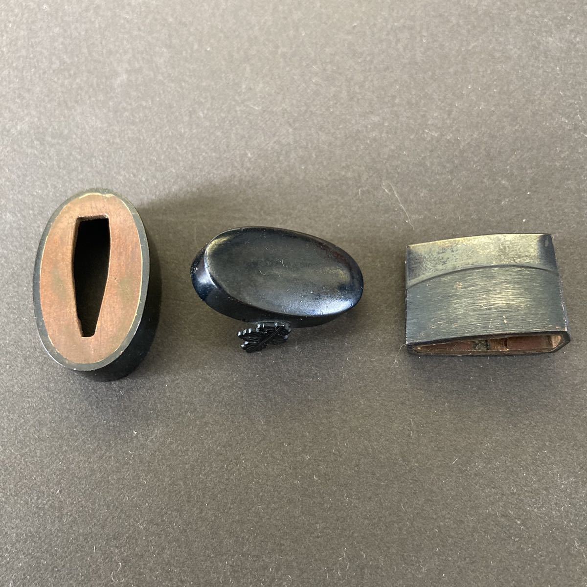 日本刀 刀装具 縁頭 ハバキ 短刀拵用一作 江戸時代 武具 アンティーク
