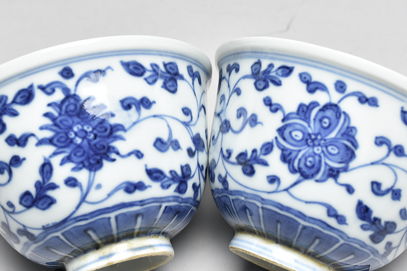 京焼 煎茶道具 造 青華 平安 煎茶碗 煎茶器 共箱 京焼