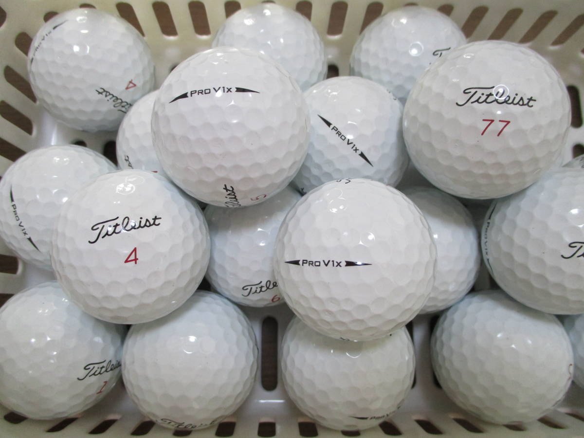 【SALE，正規品】 S級 タイトリスト PROV1ⅹ 2017年モデル ホワイト 20個 ② 激安ロストボール(20個～)｜売買されたオークション情報、yahooの商品情報をアーカイブ公開 - オークファン ボール