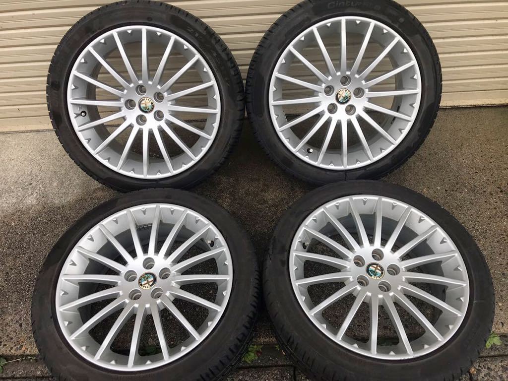 人気SALE，お買い得 アルファロメオ GT 純正 17インチ 215/45R17 タイヤ付 4本 15年製 ピレリ P1 溝約7.5mm以上 17x7J 98 5H +35 大傷なし(ラジアルタイヤ)｜売買されたオークション情報、yahooの商品情報をアーカイブ公開 - 5穴