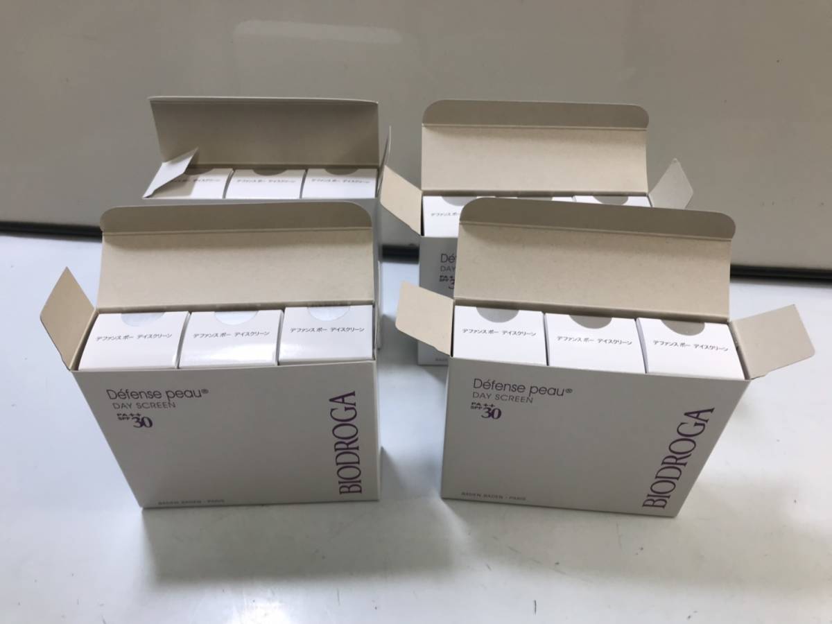 BIODROGA デファンス ポー デイスクリーン　日焼け止め　乳液　3本セット 10-21）未開封 デファンスポーデイスクリーン 日焼け止め乳液 三基商事
