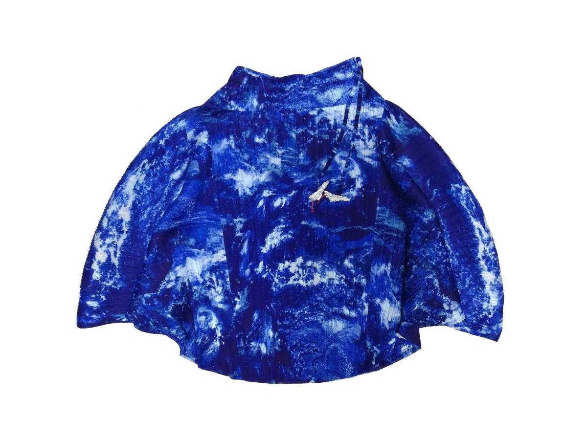 美品 2016 PLEATS PLEASE ISSEY MIYAKE SPACE SERIES SKIRT 宇宙 地球 
